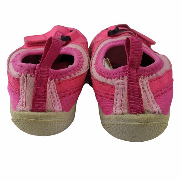 SEAFIT‎ Toddler Girls Pink Sz 10/11 Fabric Water Shoes Hook and Loop Pull Tab - Picture 4 of 8